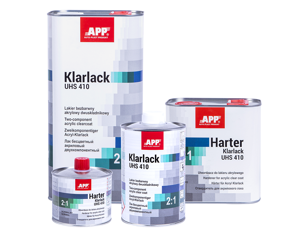 APP Klarlack UHS 410 2:1+Harter Lakier bezbarwny akrylowy dwuskładnikowy + utwardzacz